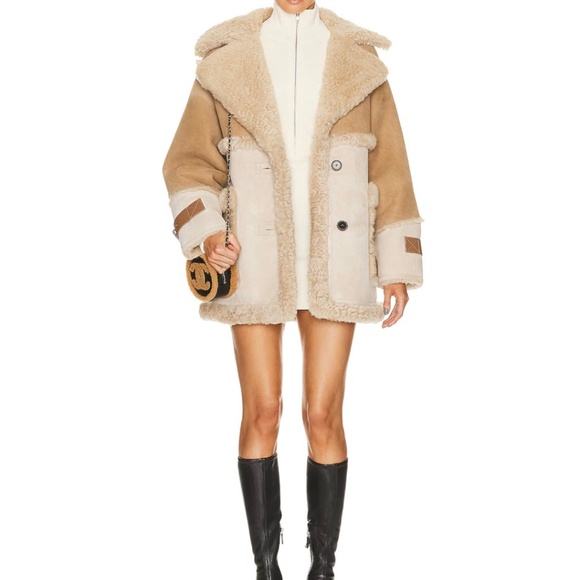 Shoreditch Ski Club Reva shearling coat - Picture 3 of 10